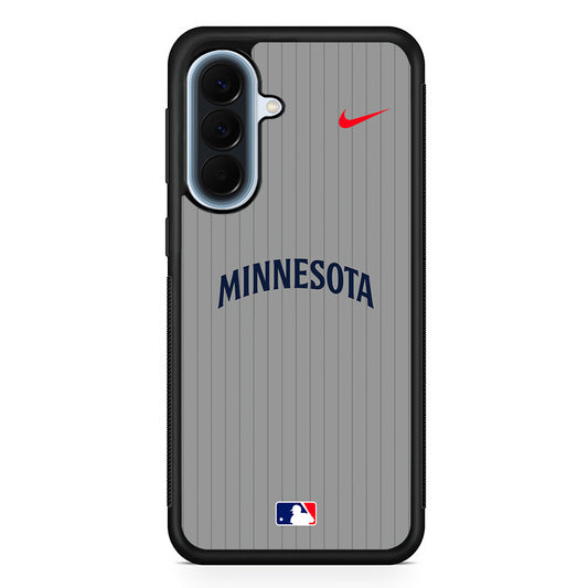 MLB Minnesota Twins Gray Nike Samsung Galaxy A57 Case | Slim Samsung Galaxy A57 Protective Case