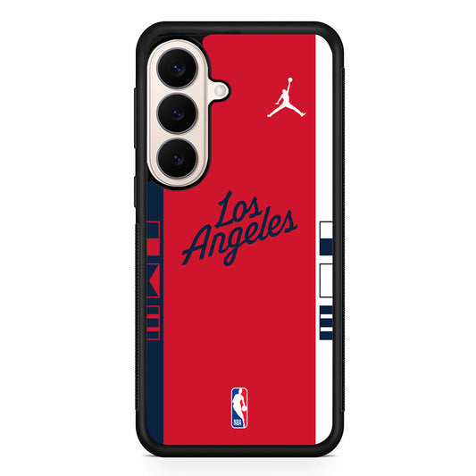 NBA LA Clippers Red Jordan Samsung Galaxy S26 Case – Slim Protective Phone Cover