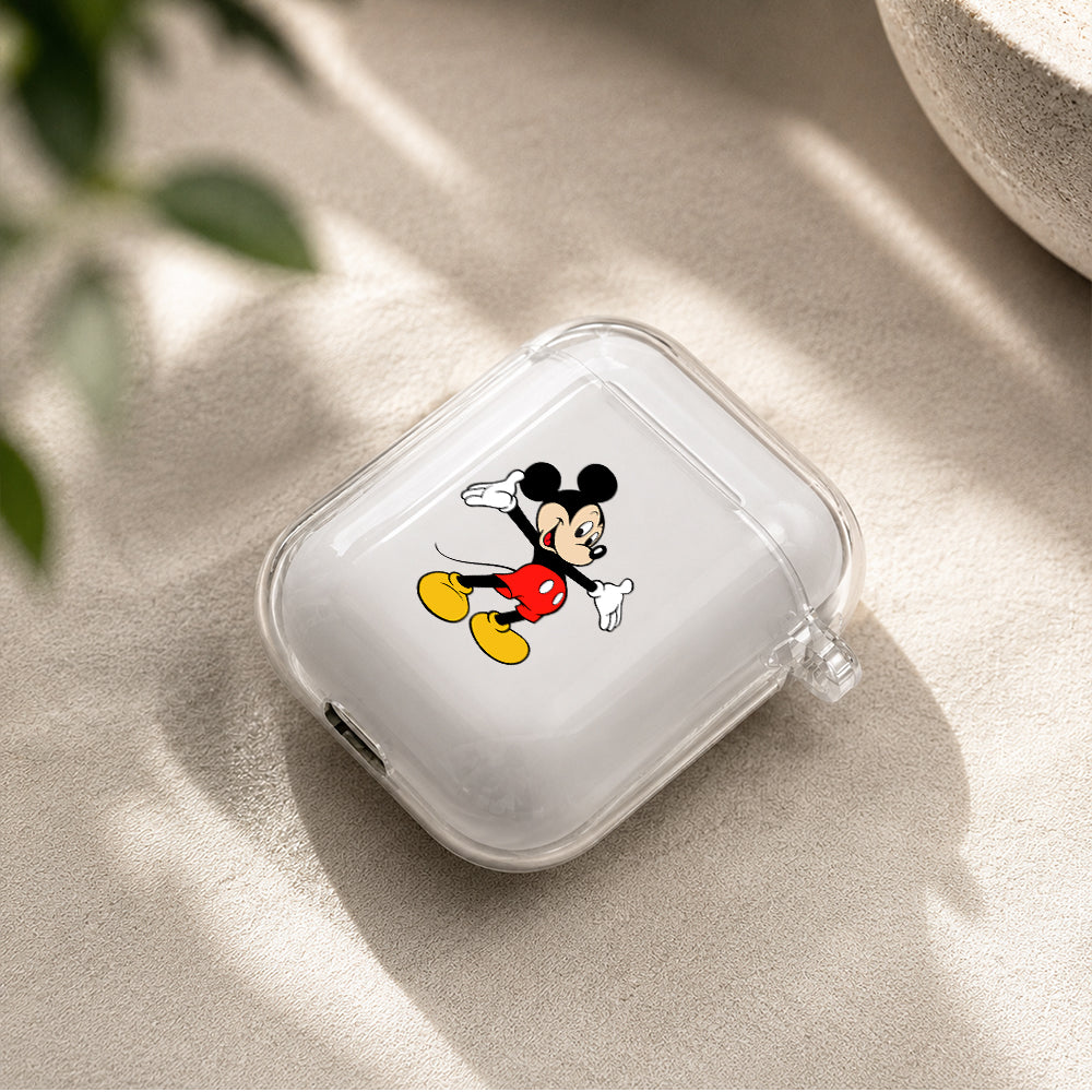 Mickey Mouse Protective Clear Case Cover For Apple Airpods | Soft Silicone AirPods 1 / 2 Case | Protective Cover