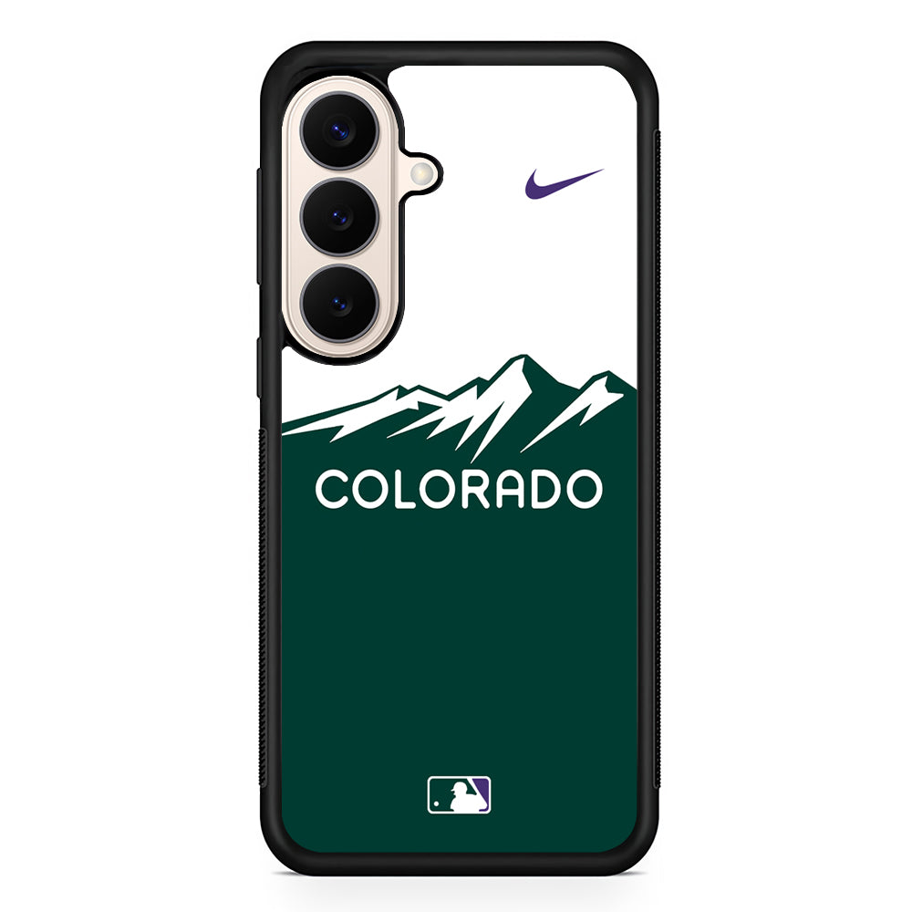 MLB Colorado Rockies Green Nike Samsung Galaxy S26 Case – Slim Protective Phone Cover