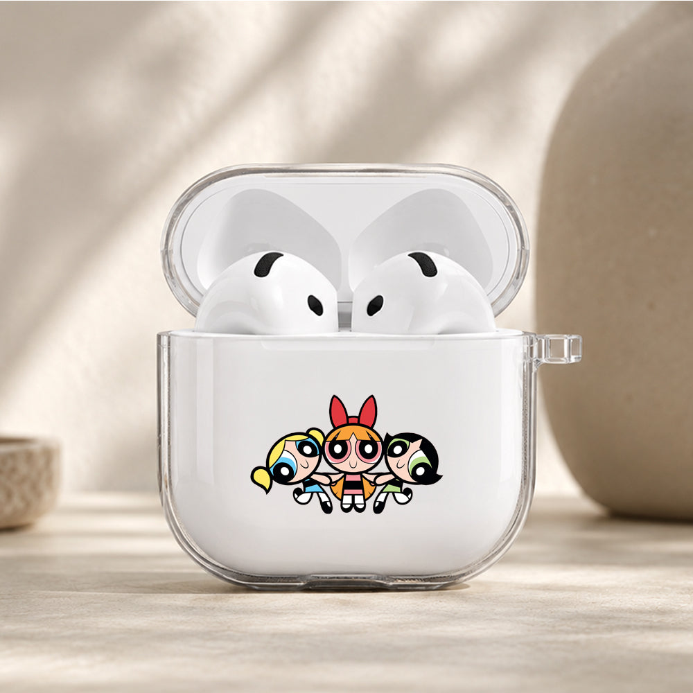 Powerpuff Girls Member Protective Apple Airpods 4 Clear Case - Durable Clear Protection