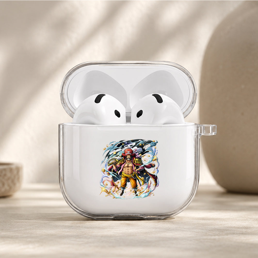 Gol D Roger Pirate King Protective Apple Airpods 4 Clear Case - Durable Clear Protection