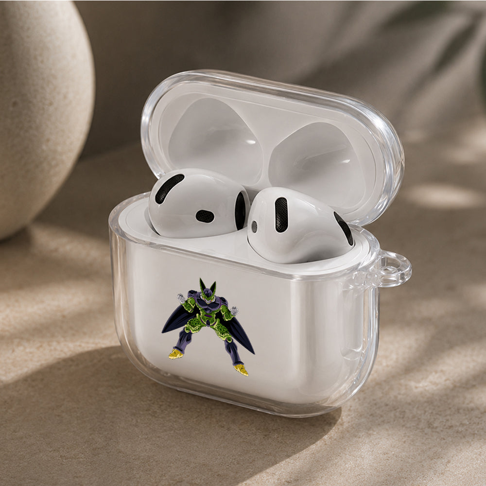 Dragon Ball Z Perfect Cell Protective Apple Airpods 4 Clear Case - Durable Clear Protection
