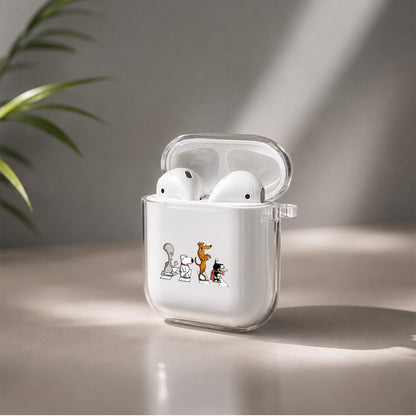 Pets Road Show Protective Clear Case Cover For Apple Airpods | Soft Silicone AirPods 1 / 2 Case | Protective Cover