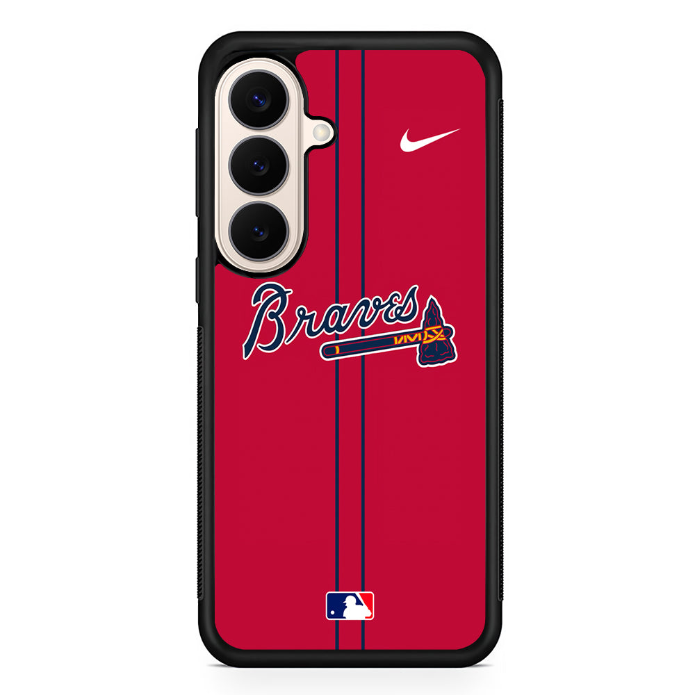 MLB Atlanta Braves Red Nike Samsung Galaxy S26 Case – Slim Protective Phone Cover