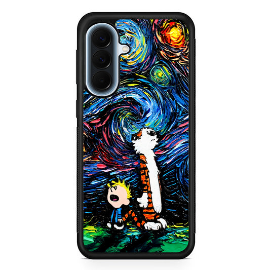 Calvin and Hobbes Starry Night Samsung Galaxy A57 Case | Slim Samsung Galaxy A57 Protective Case