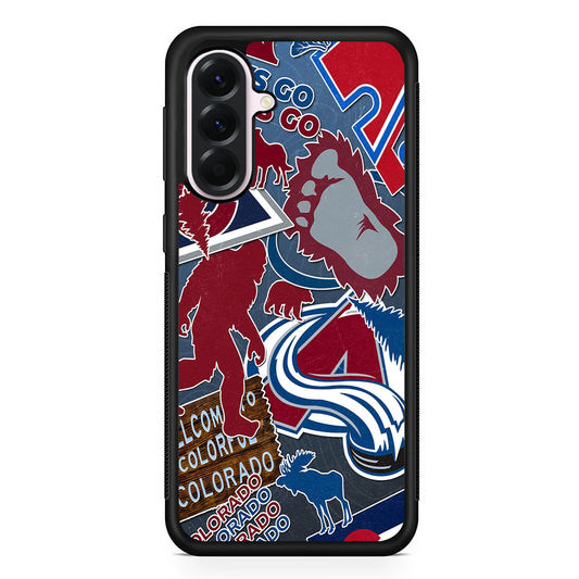NHL Colorado Avalanche Aesthetic Samsung Galaxy A56 Case | Samsung Galaxy A56 Protective Rubber Case