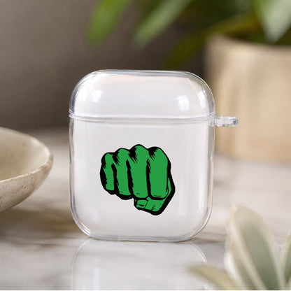Hulk Touch Protective Clear Case Cover For Apple Airpods | Soft Silicone AirPods 1 / 2 Case | Protective Cover