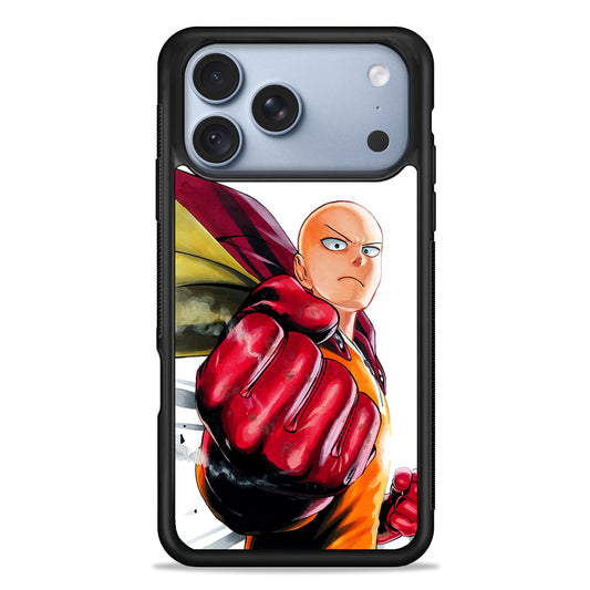 OPM Saitama Strong Punch iPhone 18 Pro Case - iPhone 18 Pro Silicone Case