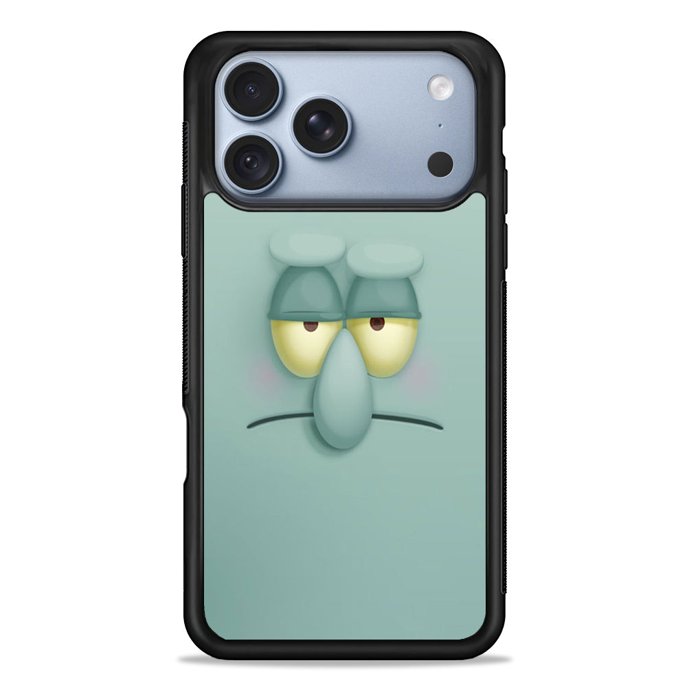 Squidward Tentacles Face iPhone 18 Pro Case - iPhone 18 Pro Silicone Case