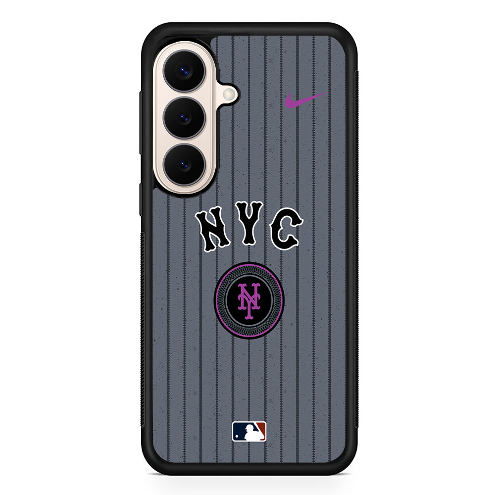 MLB New York Mets Gray Nike Samsung Galaxy S26 Case – Slim Protective Phone Cover