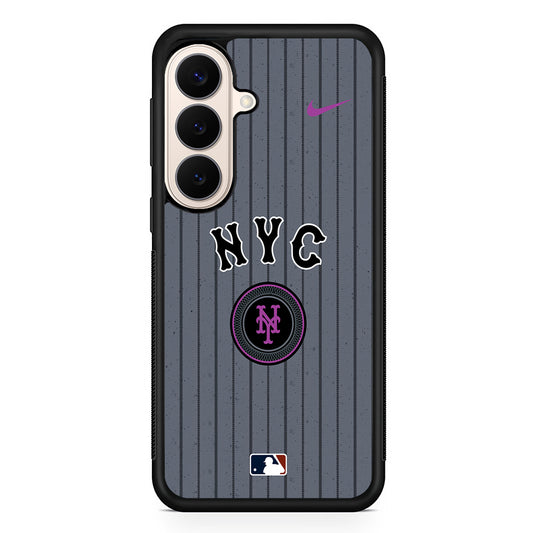 MLB New York Mets Gray Nike Samsung Galaxy S26 Case – Slim Protective Phone Cover