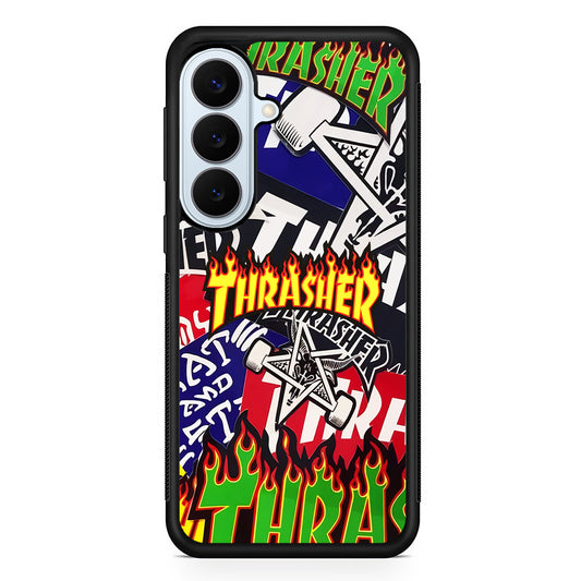 Thrasher Sticker Flat Samsung Galaxy S26 Plus Case | Lightweight Protective Phone Cover