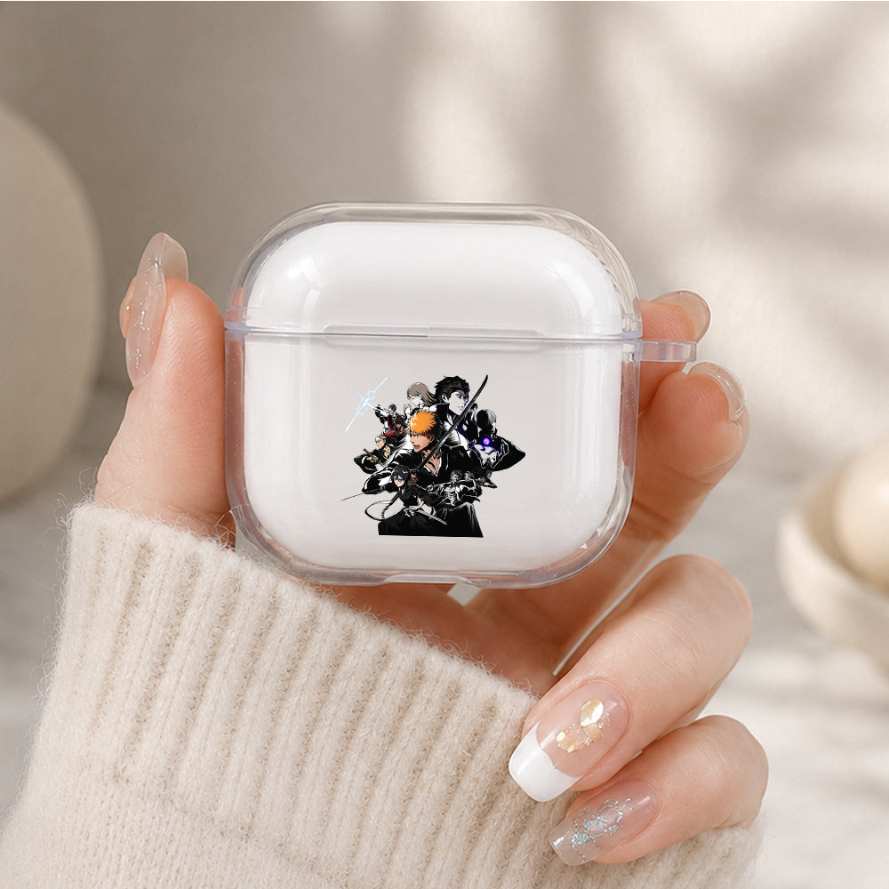Bleach All Character Protective Apple Airpods 4 Clear Case - Durable Clear Protection