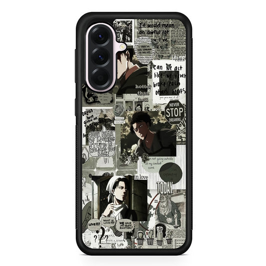 Levi Ackerman Aesthetic Samsung Galaxy A56 Case | Samsung Galaxy A56 Protective Rubber Case