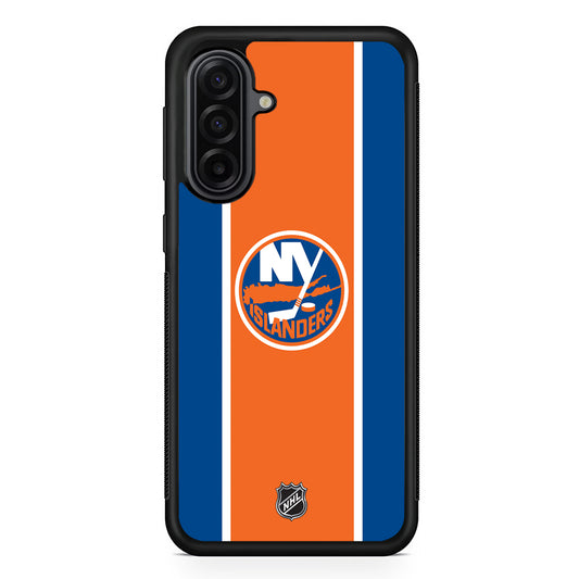 NHL New York Islanders Orange Samsung Galaxy A17 Case | Durable Rubber Samsung Galaxy A17 Phone Case