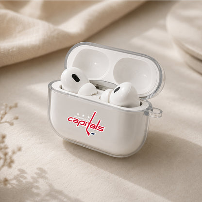 NHL Washington Capitals Symbol Protective Apple AirPods Pro 3 Clear Case | Shockproof Cover