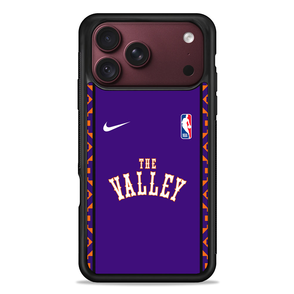 NBA Phoenix Suns Purple Nike iPhone 18 Pro Max Case – Slim Silicone Protective Cover