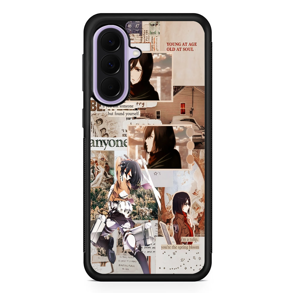 Mikasa Attack On Titan Aesthetic Samsung Galaxy A37 Case | Samsung Galaxy A37 Rubber Protective Case