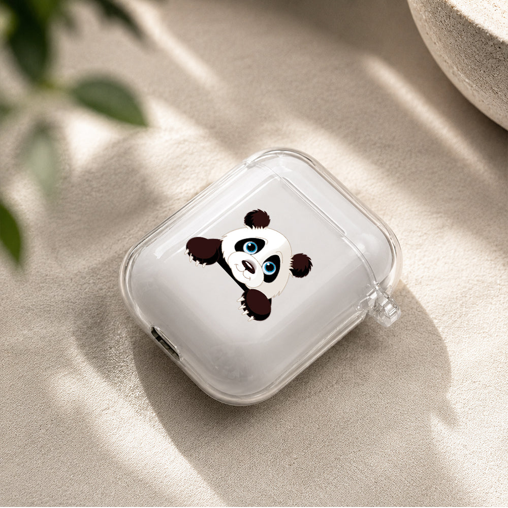 Cute Panda Protective Clear Case Cover For Apple Airpods | Soft Silicone AirPods 1 / 2 Case | Protective Cover