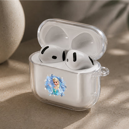 Elsa Frozen Snow Protective Apple Airpods 4 Clear Case - Durable Clear Protection