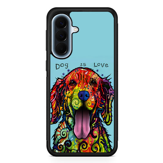 Dog is Love Painting Art Samsung Galaxy A57 Case | Slim Samsung Galaxy A57 Protective Case