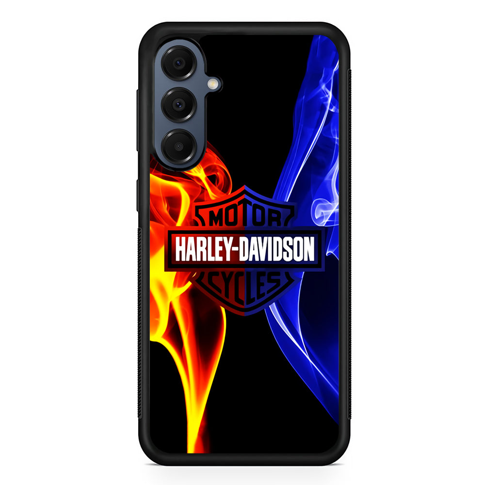 Harley Blue Red Fire Samsung Galaxy A16 Case | Slim Protective Cover for Samsung Galaxy A16