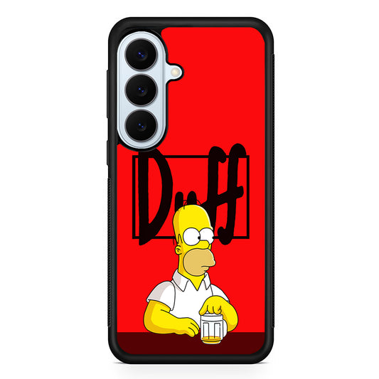 Simpson Homer Duff Red Samsung Galaxy S26 Plus Case | Slim Protective Rubber Cover