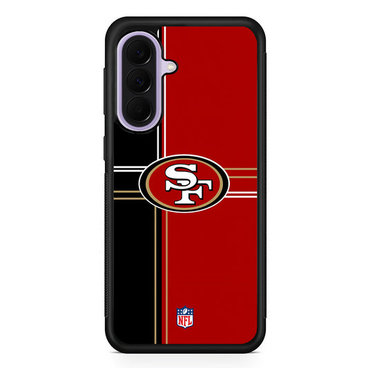NFL San Francisco 49ers Red Black Samsung Galaxy A37 Case | Samsung Galaxy A37 Rubber Protective Case