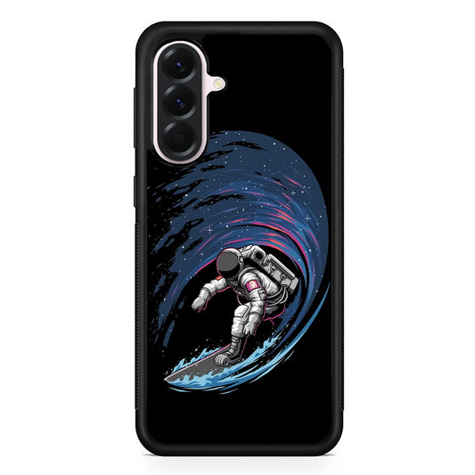 Astronaut Surfing The Sky Samsung Galaxy A56 Case | Samsung Galaxy A56 Protective Rubber Case