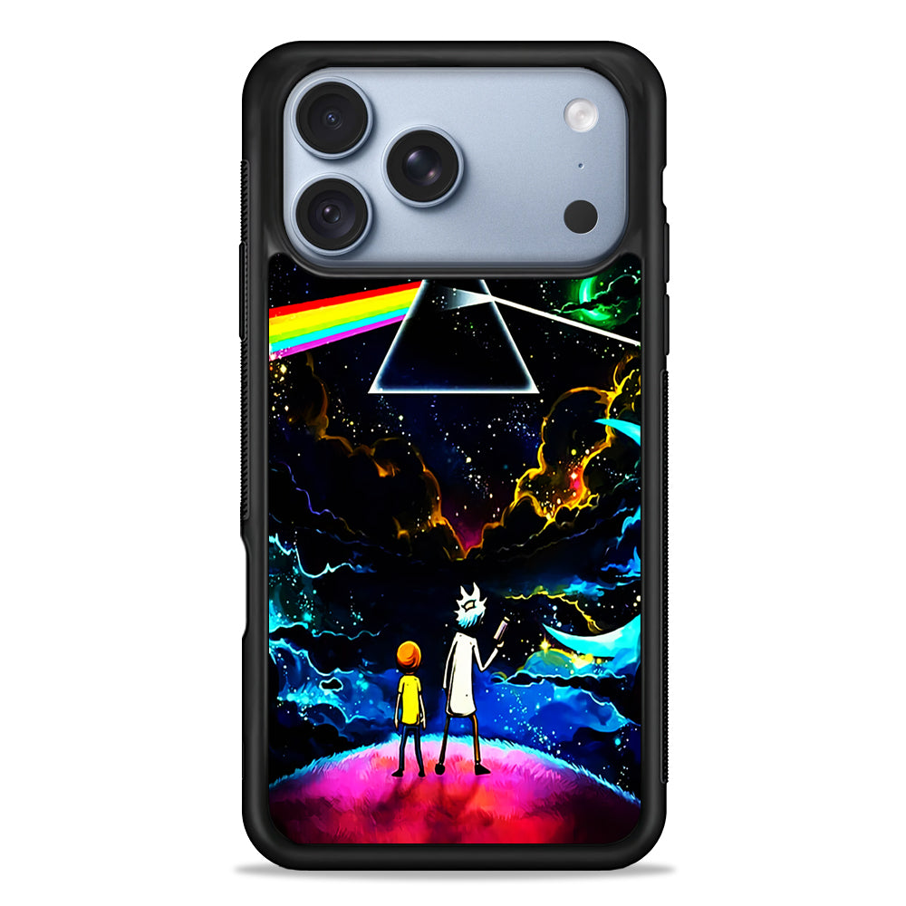 Rick and Morty Triangle Painting iPhone 18 Pro Case - iPhone 18 Pro Silicone Case