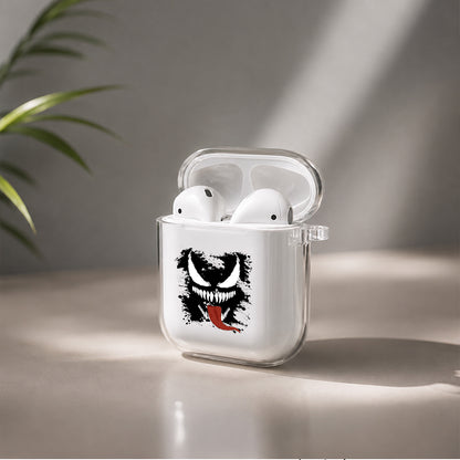 Venom Head Splash Slime Protective Clear Case Cover For Apple Airpods | Soft Silicone AirPods 1 / 2 Case | Protective Cover