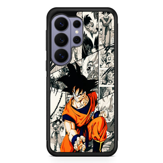 Goku Comic Collage Samsung Galaxy S26 Ultra Case | Protective Rubber Cover