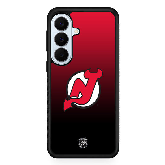 NHL New Jersey Devils Gradient Samsung Galaxy S26 Plus Case | Slim Protective Rubber Cover