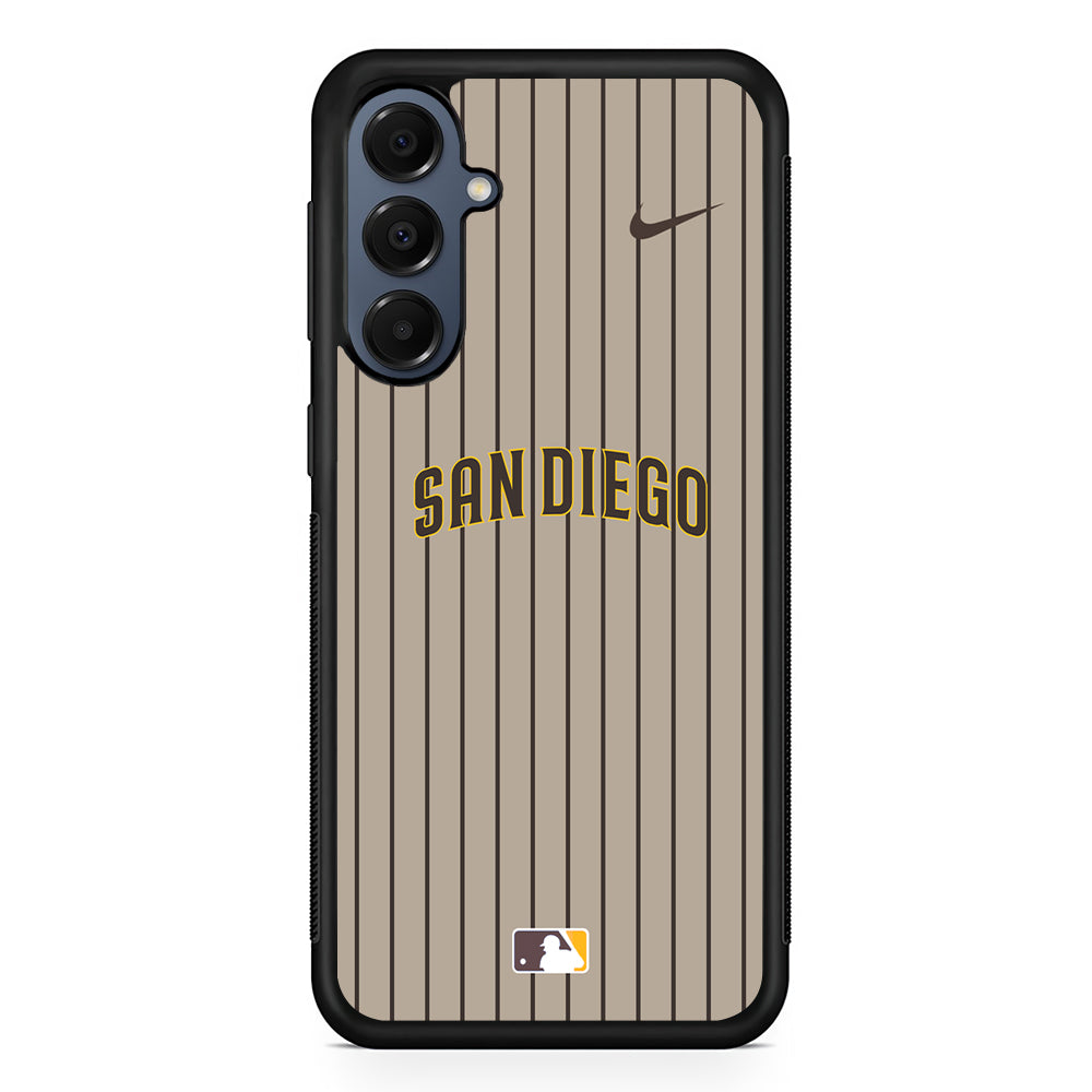MLB San Diego Padres Brown Nike Samsung Galaxy A16 Case | Slim Protective Cover for Samsung Galaxy A16