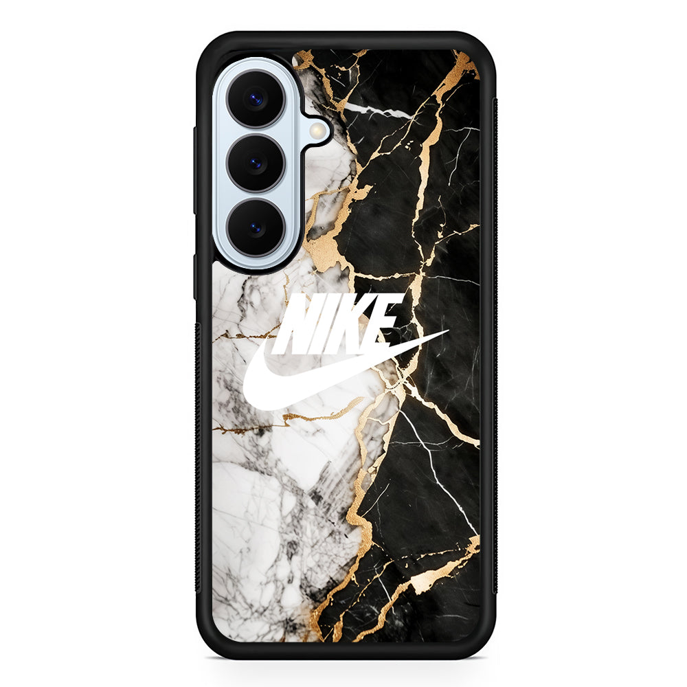 Nike Logo Mix Marble Samsung Galaxy S26 Plus Case | Lightweight Protective Phone Cover