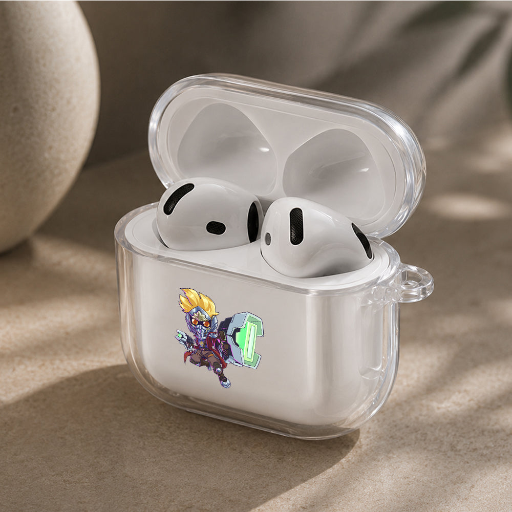 Star-Lord Cyber Pop Protective Apple Airpods 4 Clear Case - Durable Clear Protection