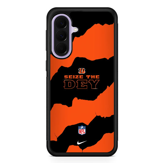 NFL Cincinnati Bengals Nike Samsung Galaxy A37 Case | Samsung Galaxy A37 Rubber Protective Case