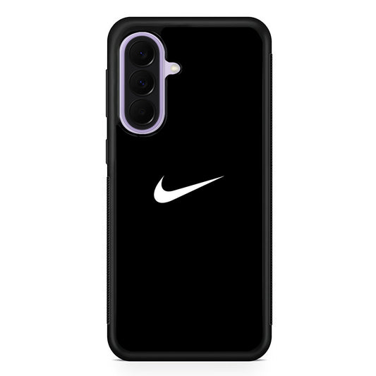 Nike Logo Black Simple Samsung Galaxy A37 Case | Samsung Galaxy A37 Rubber Protective Case