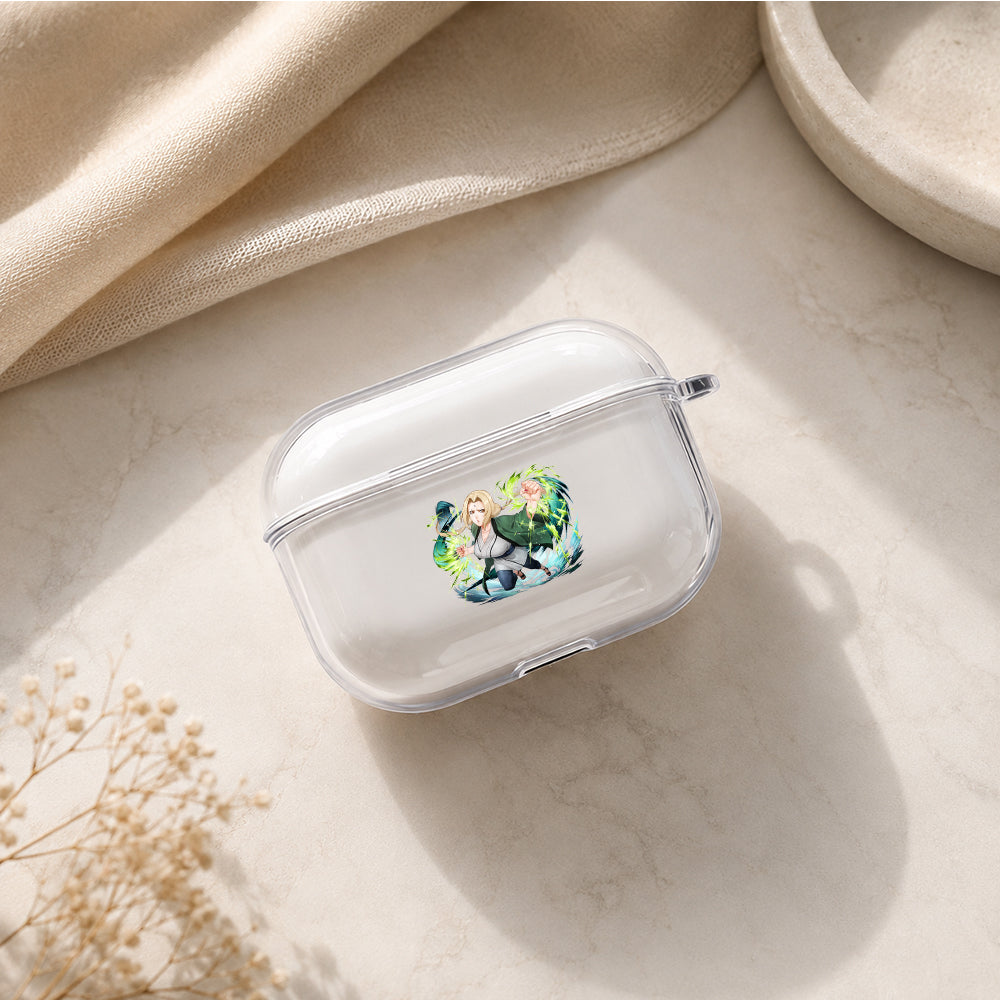 Tsunade Fifth Hokage Protective Apple AirPods Pro 3 Clear Case | Shockproof Cover