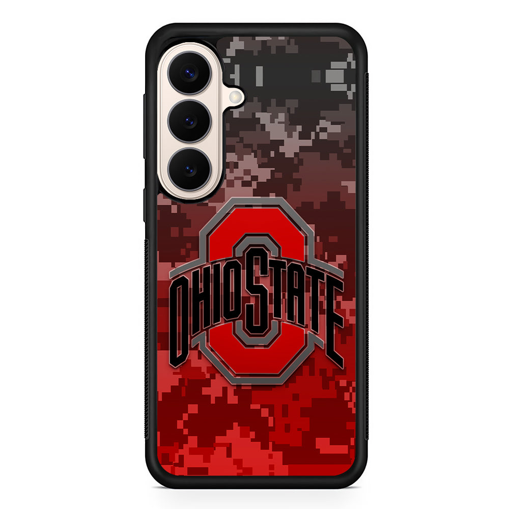 Ohio State Pixel Art Samsung Galaxy S26 Case | Durable Protective Rubber Cover