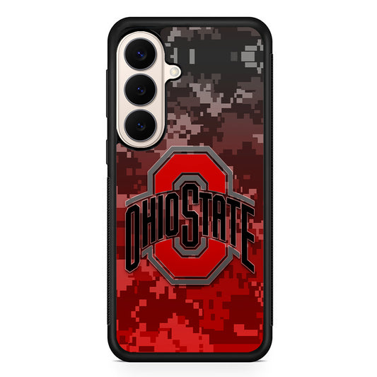 Ohio State Pixel Art Samsung Galaxy S26 Case | Durable Protective Rubber Cover