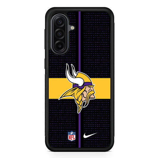 NFL Minnesota Vikings Dot Nike Samsung Galaxy A17 Case | Durable Rubber Samsung Galaxy A17 Phone Case