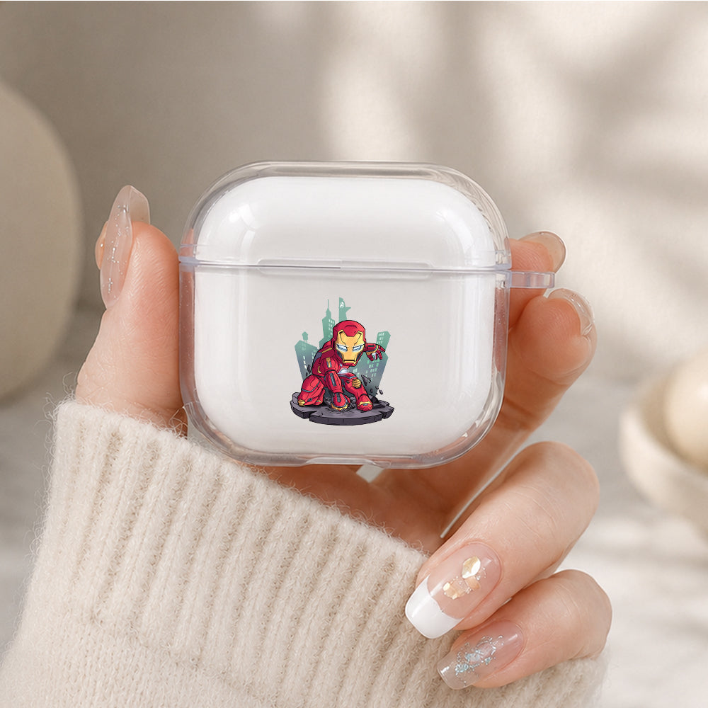 Spider-Man Chibi Design Protective Apple Airpods 4 Clear Case - Durable Clear Protection