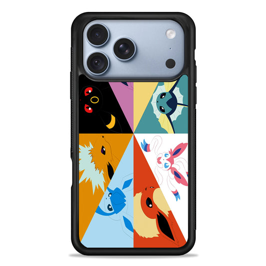 Pokemon Eevee Evolutions iPhone 18 Pro Case - iPhone 18 Pro Silicone Case