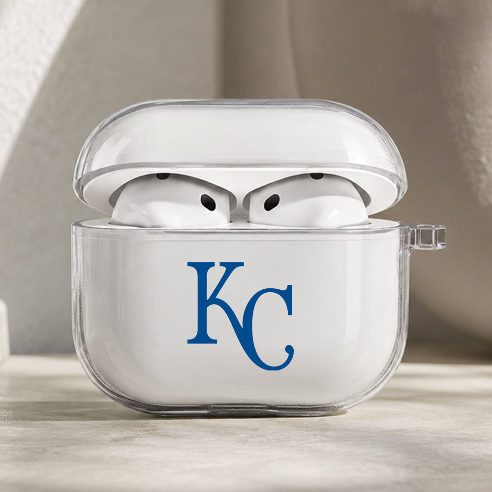 MLB Kansas City Royals Symbol Protective Apple AirPods Pro 3 Clear Case | Shockproof Cover