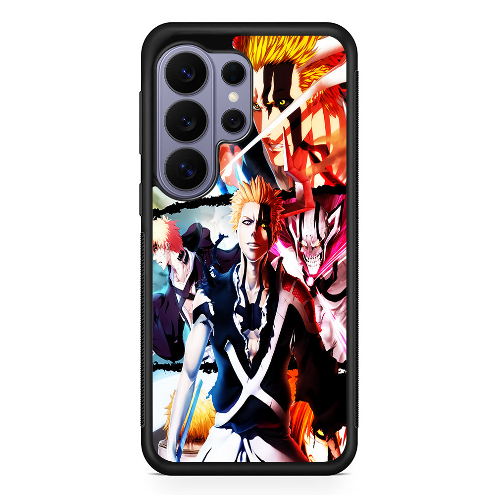 Bleach Ichigo Kurosaki Collage Samsung Galaxy S26 Ultra Case | Protective Rubber Cover