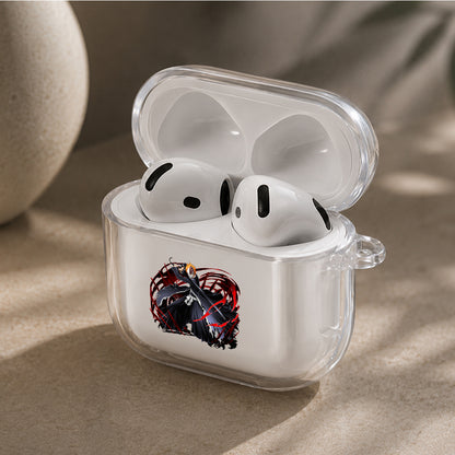 Bleach Ichigo Hollow Mask Protective Apple Airpods 4 Clear Case - Durable Clear Protection