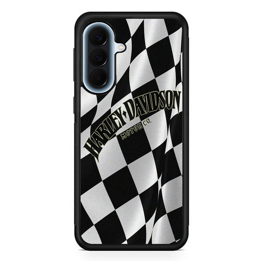 Harley Davidson Black White Flag Samsung Galaxy A57 Case | Slim Samsung Galaxy A57 Protective Case