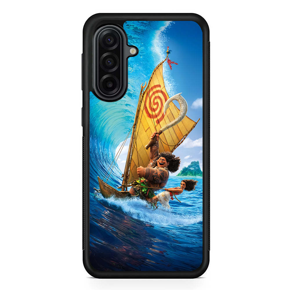 Moana Sailing on The Sea Samsung Galaxy A17 Case | Durable Rubber Samsung Galaxy A17 Phone Case
